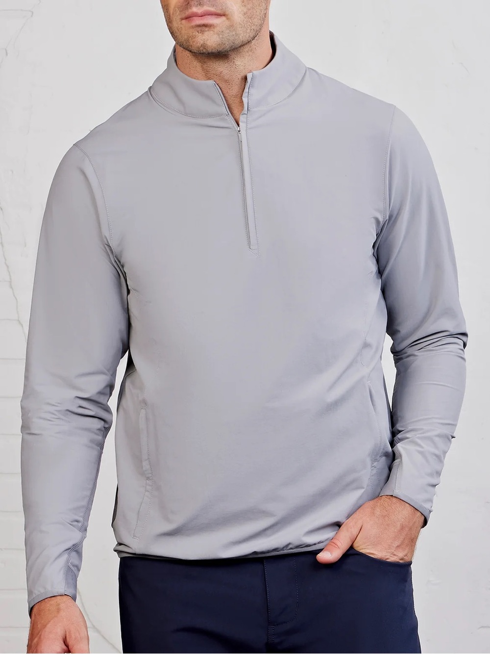 Tasc Grey 3/4 Zip Pullover